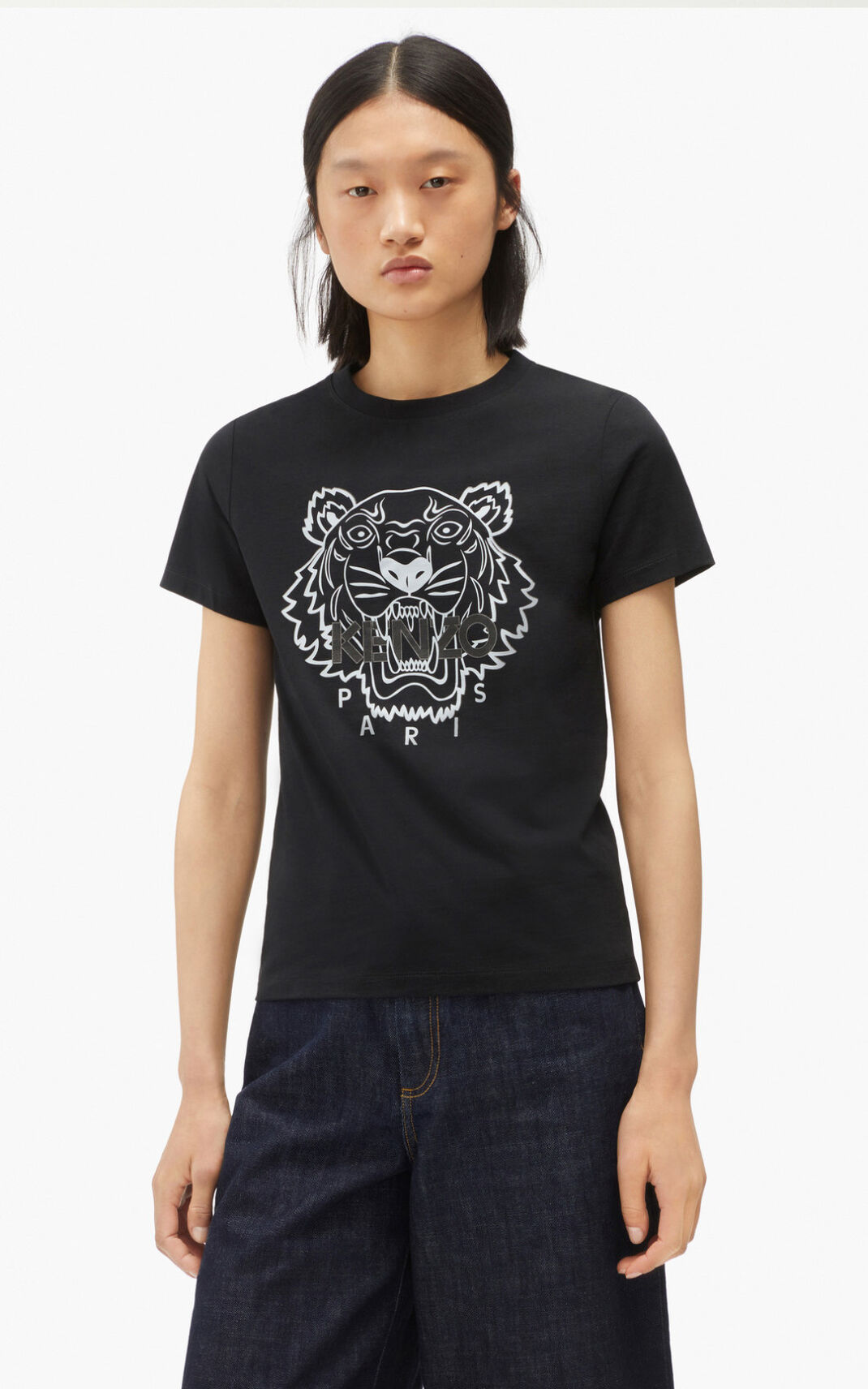 Kenzo The Vinter Capsule Tiger T-shirts Dame - Sort DK-405632